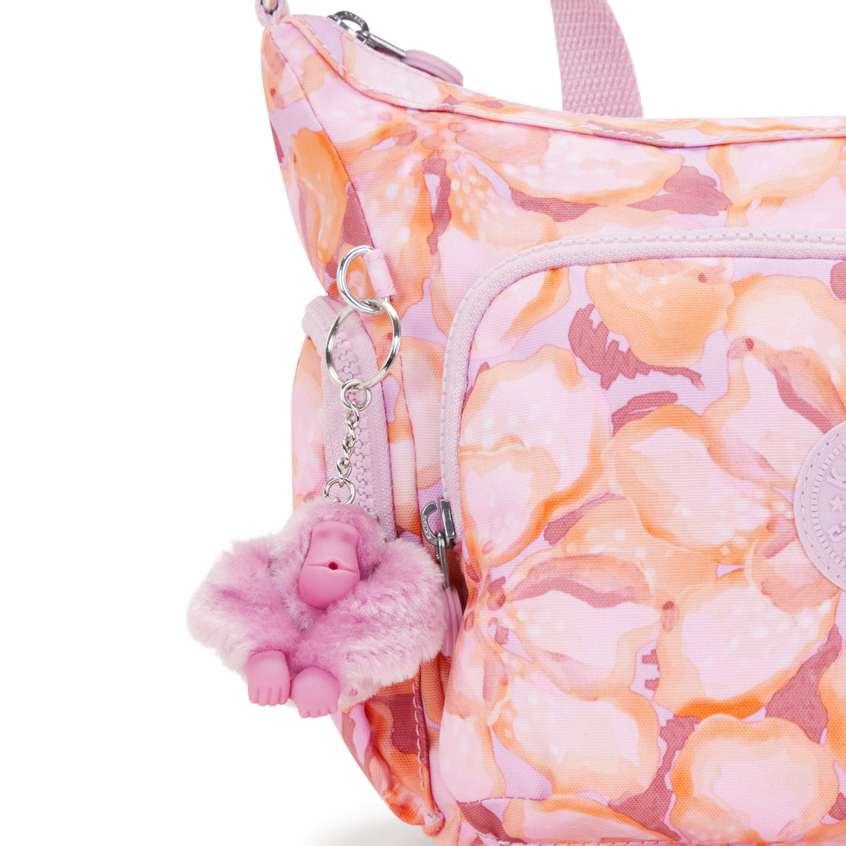 KIPLING-Gabb S-Medium Crossbody Bag with Adjustable Straps-Floral Powder-I6607-ES4