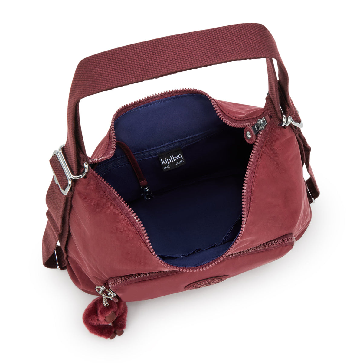 Kipling Yenna Lounge Wine Medium shoulderbag (convertible to backpack) I6721-5FW