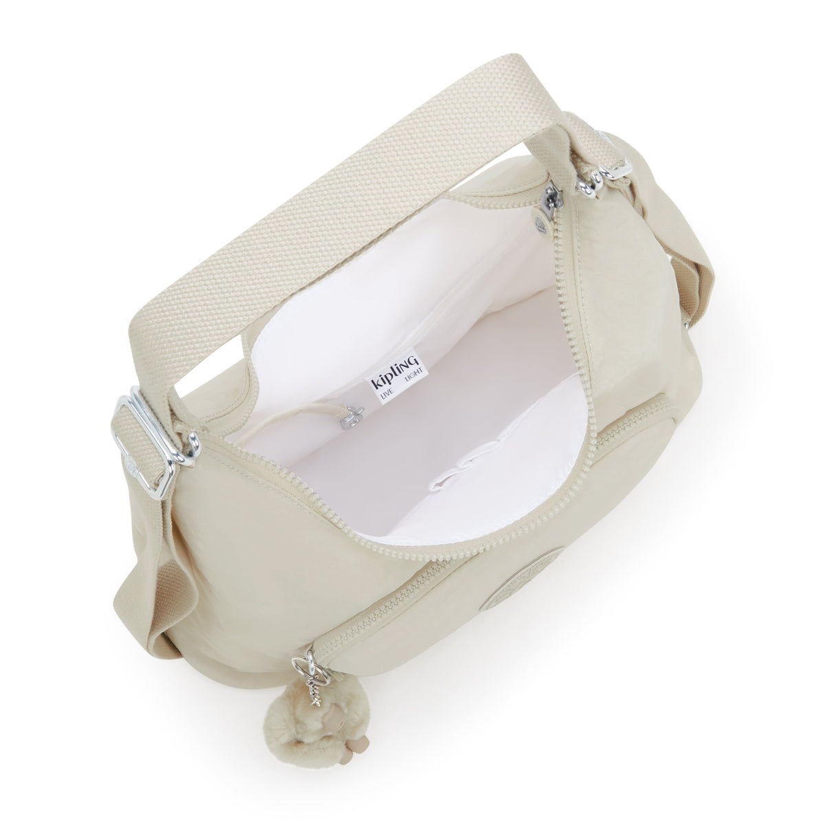 Kipling Yenna Hideaway Beige Medium ShoulderBag  I6721-7JR