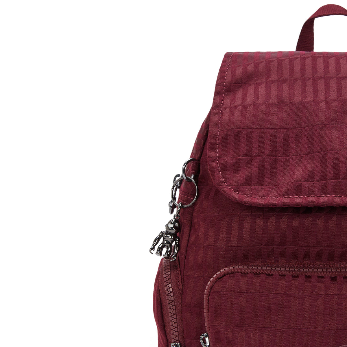 Kipling City Zip S Maroon Tile Jq Small backpack I6749-9HX