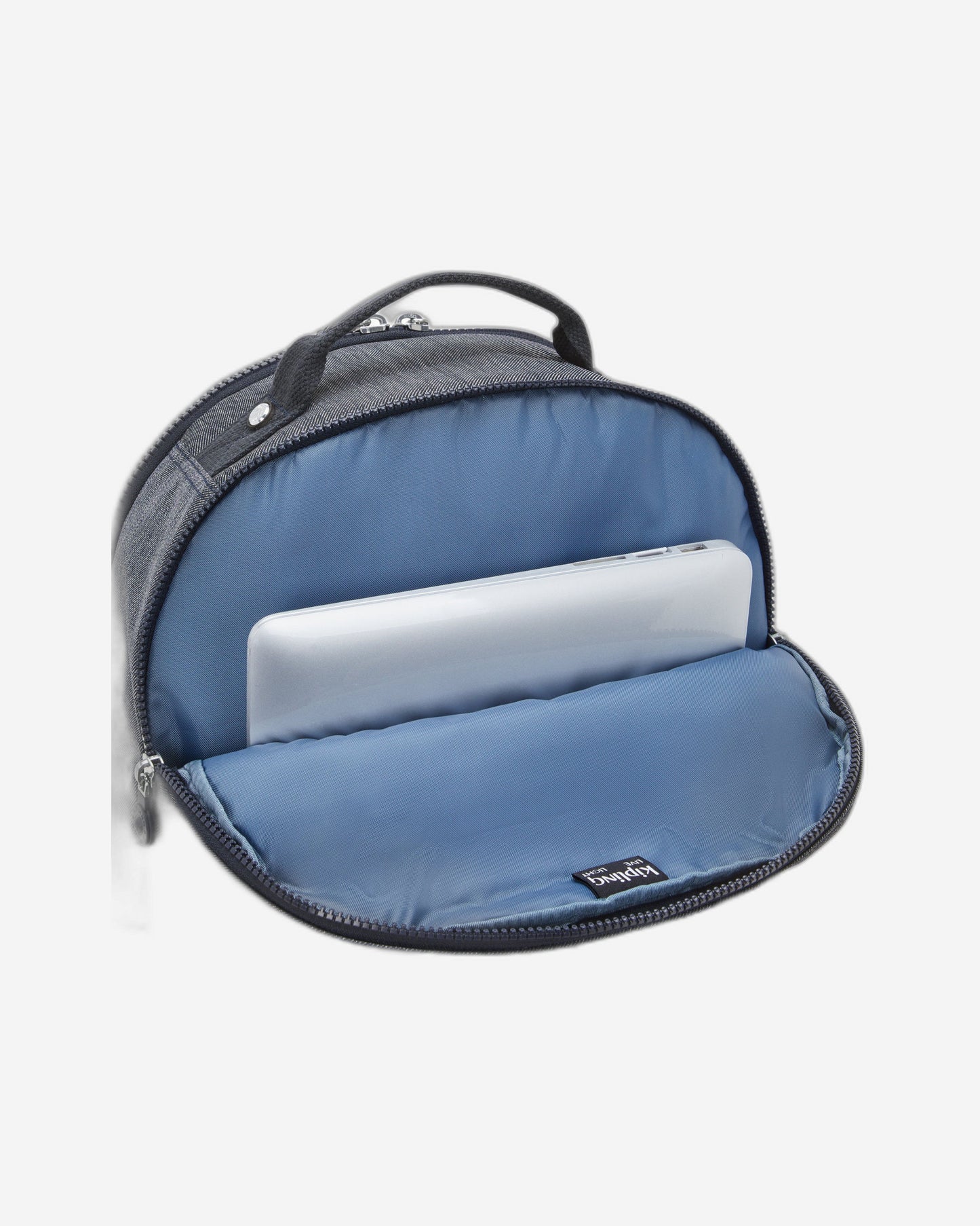 Kipling Seoul Lap Marine Navy Large backpack with laptop compartment I6828-58C