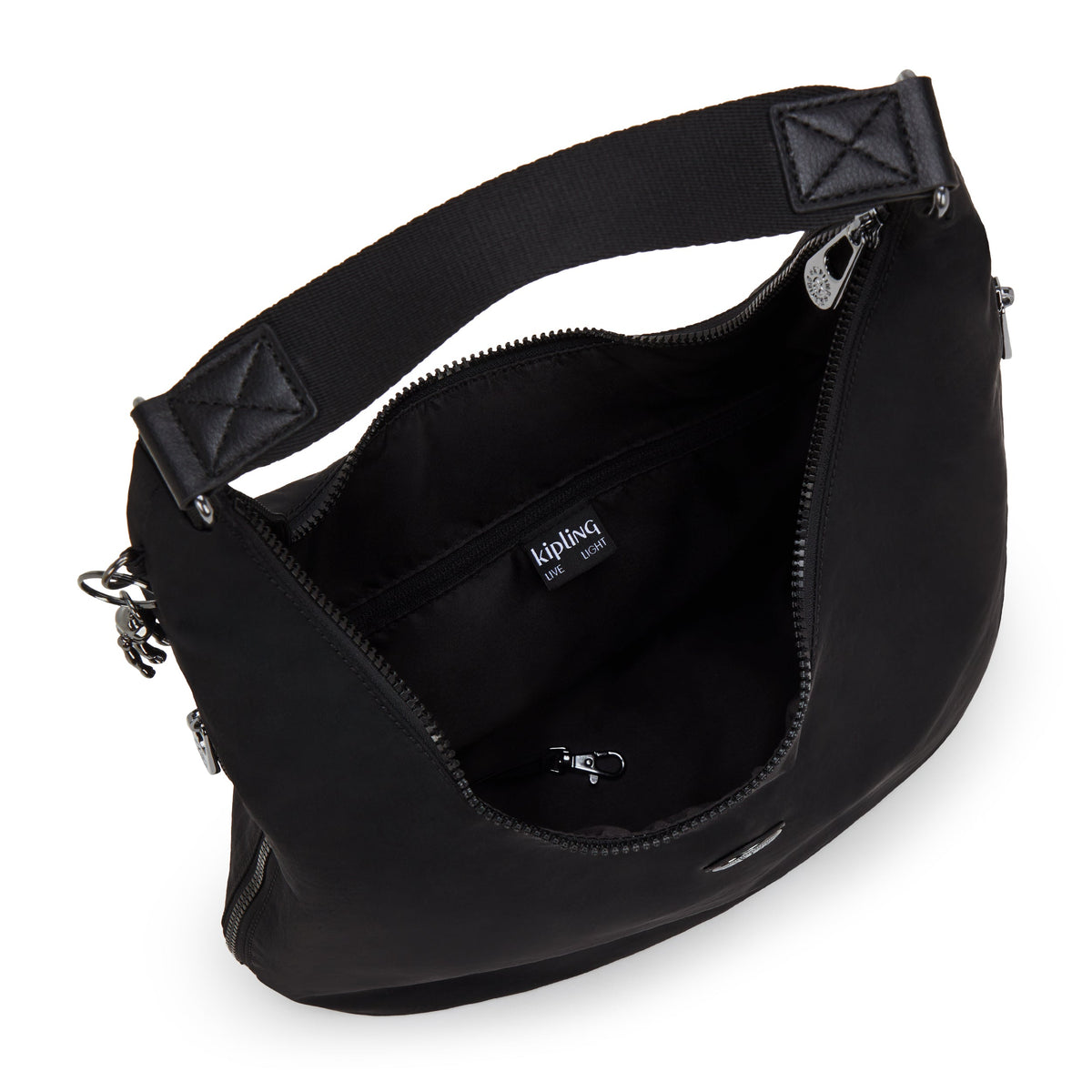 Kipling Eanna Zip Endless Black Medium Shoulderbag I6905-TB4