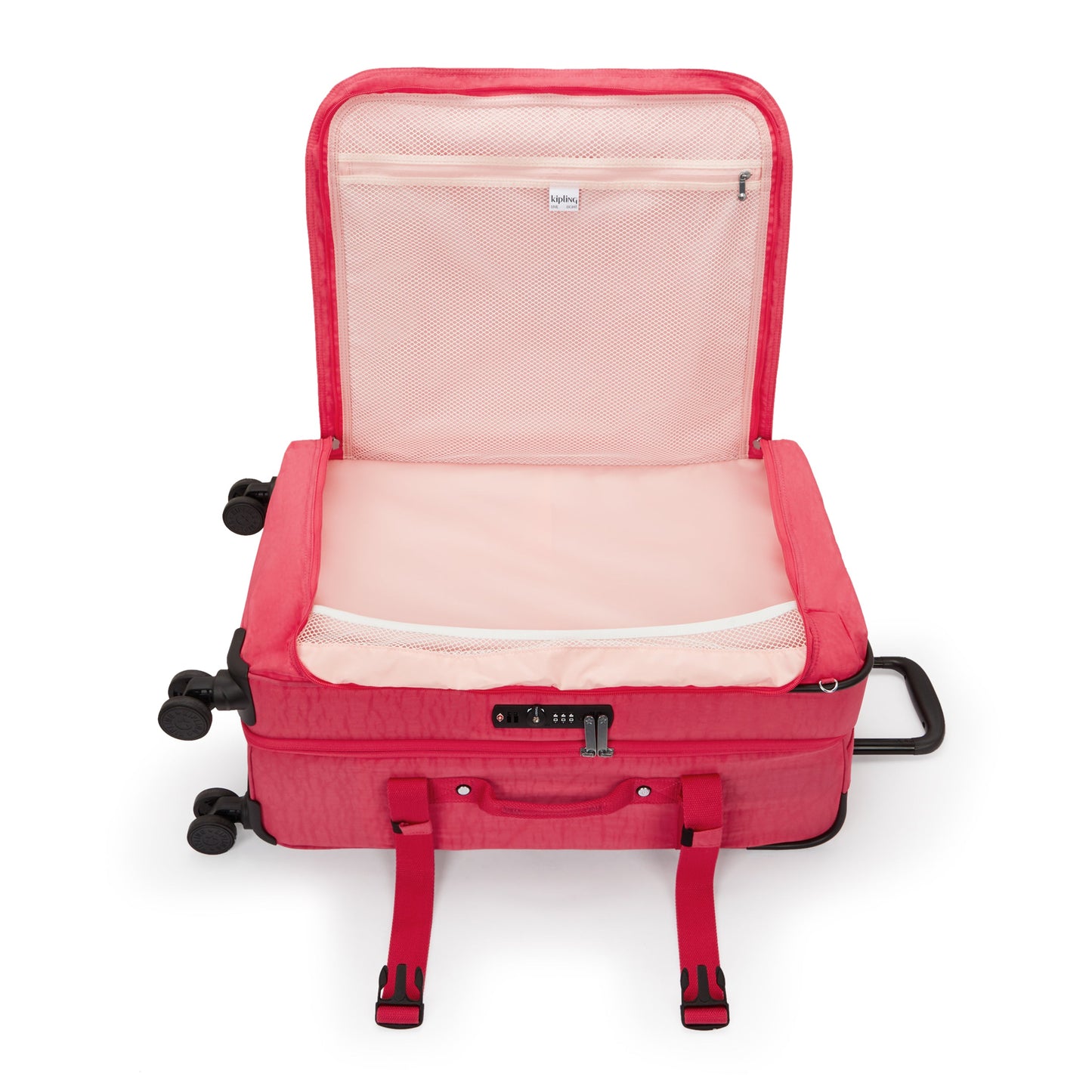 Kipling Spontaneous M Resort Pink Medium Wheeled Luggage I6918-1BN