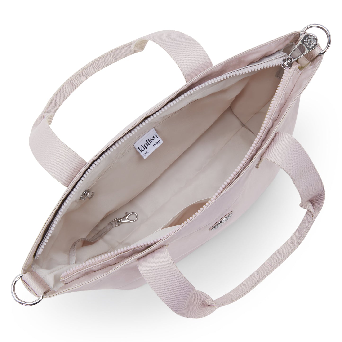 KIPLING-Colissa S-Small tote (with detachable shoulderstrap)-Gleam Silver-I6951-K6G