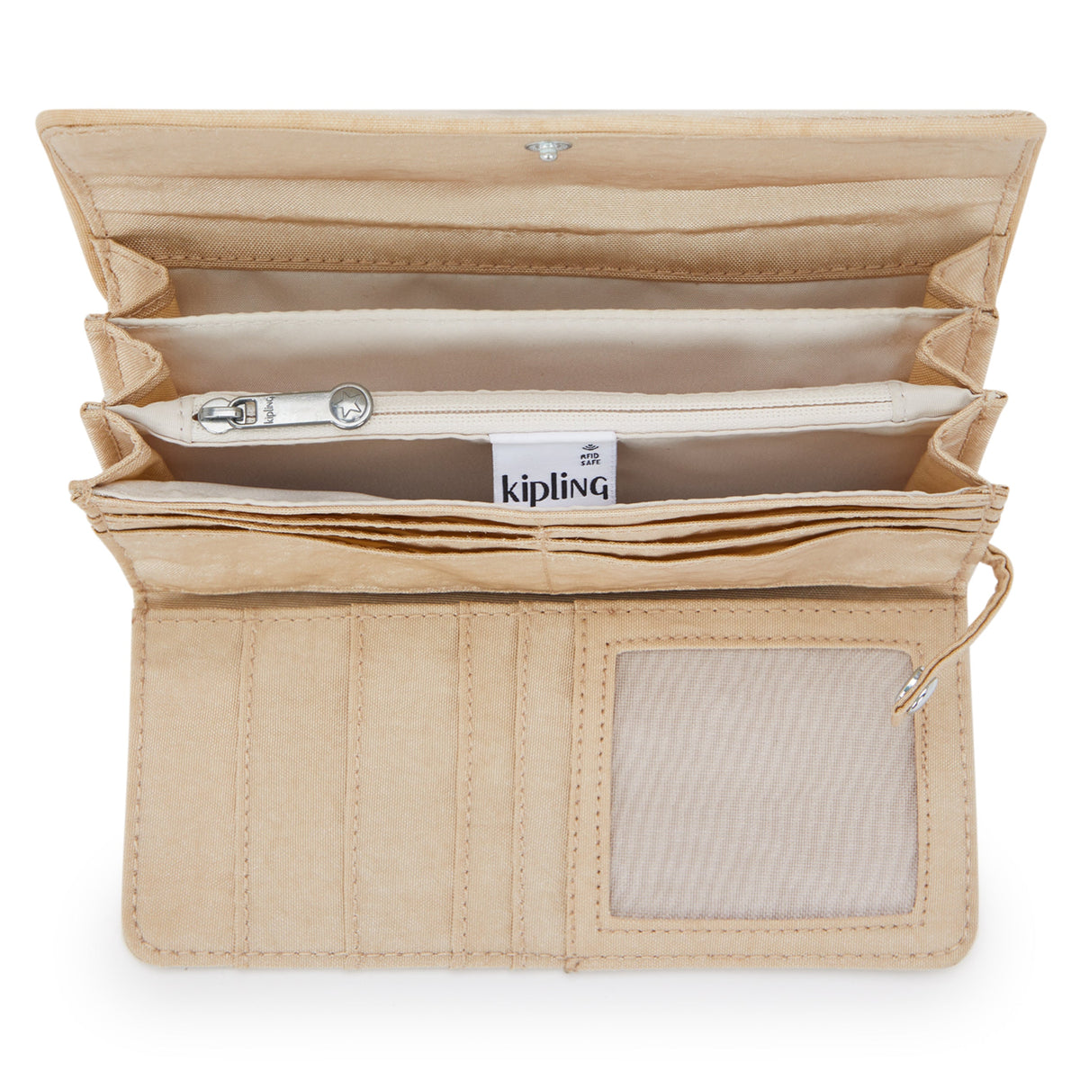 Kipling Money Land Sparkled Beige Large wallet I7015-5DV
