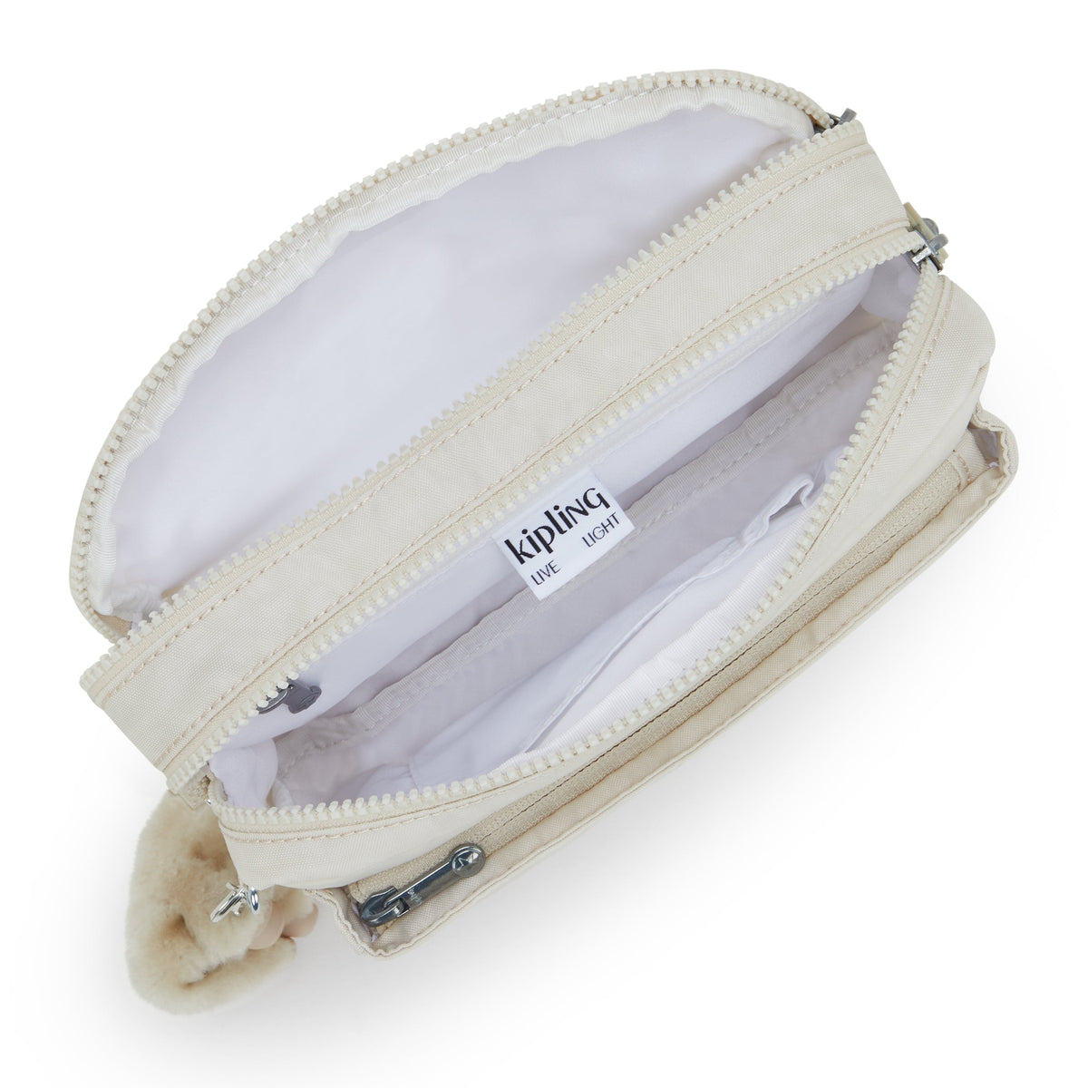 Kipling Abanu M Hideaway Beige Medium Crossbody I7076-7JR