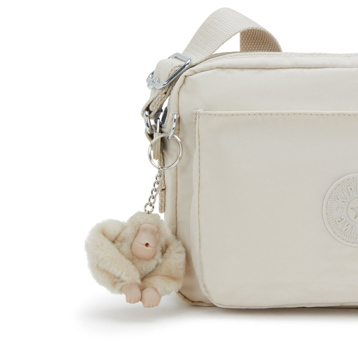 Kipling Abanu M Hideaway Beige Medium Crossbody I7076-7JR