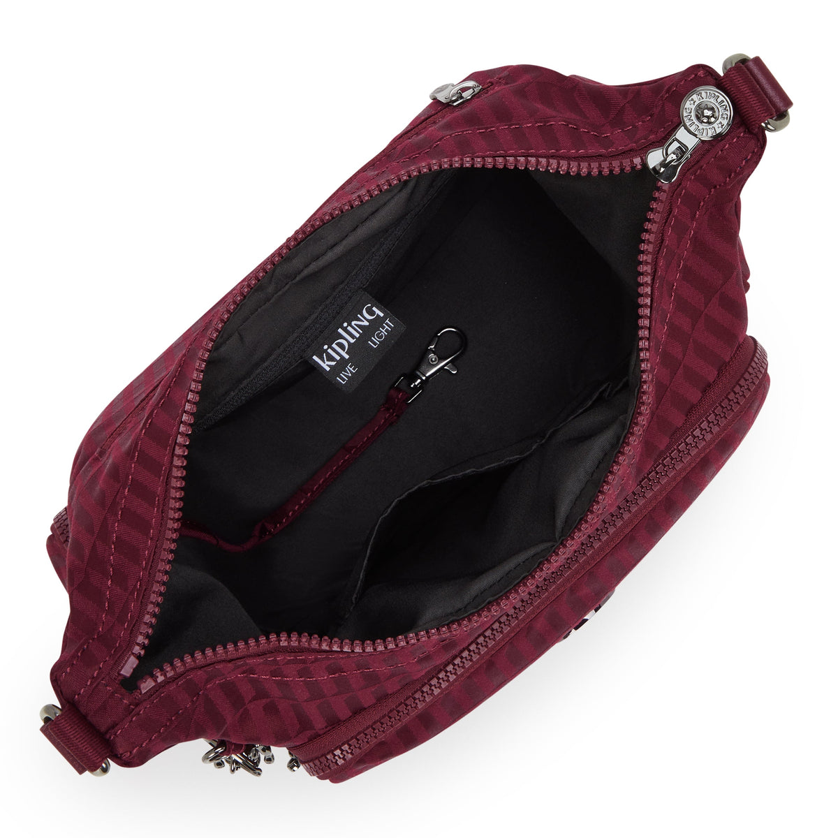 Kipling Gabb S Maroon Tile Jq Medium crossbody I7101-9HX