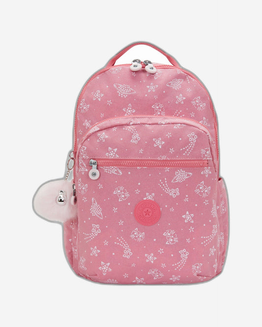 KIPLING Seoul Lap Glitter Cats Large backpack (with laptop compartment) I7135-5FR