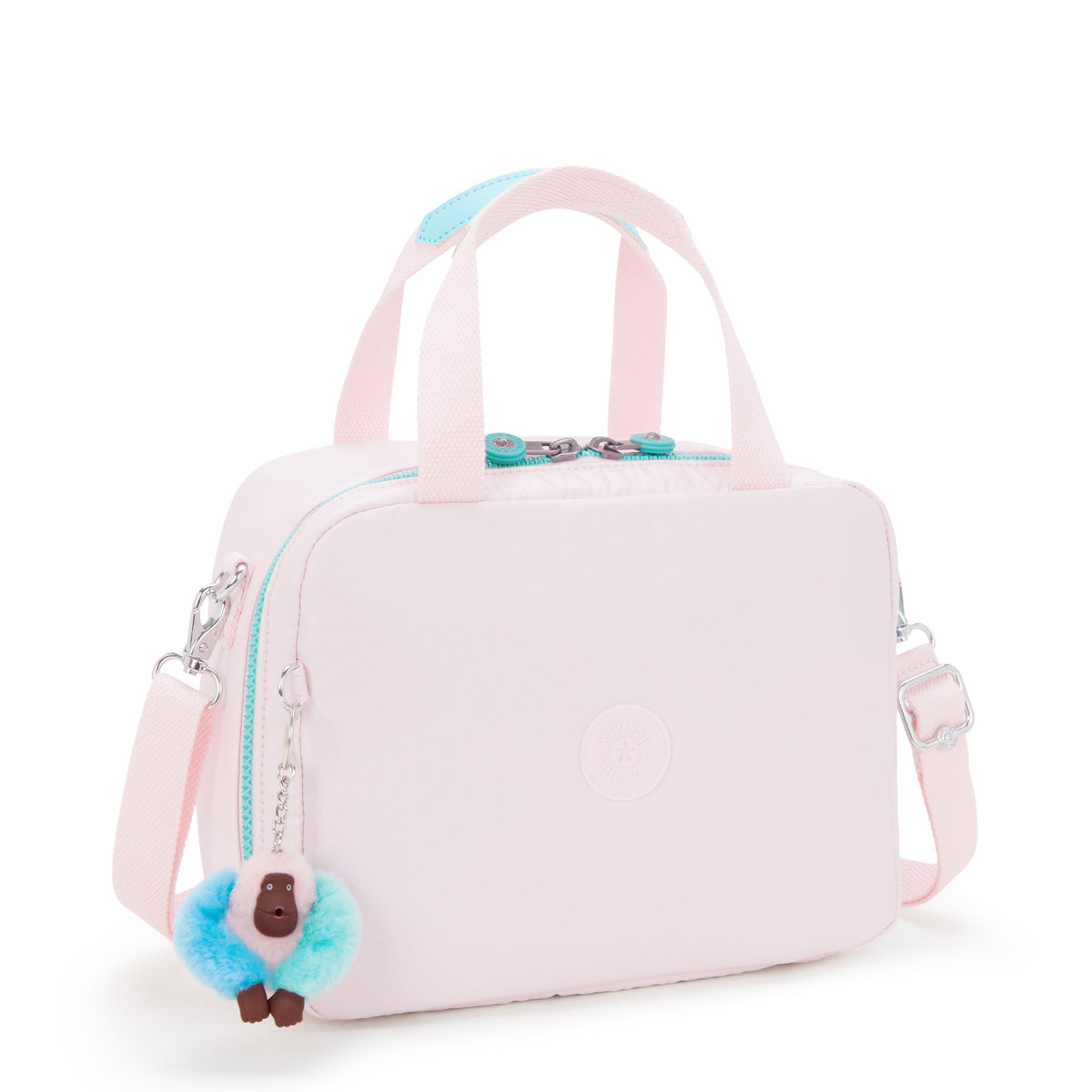 Kipling Miyo Sea Pink Met Large lunchbag with trolley sleeve I7363-52J