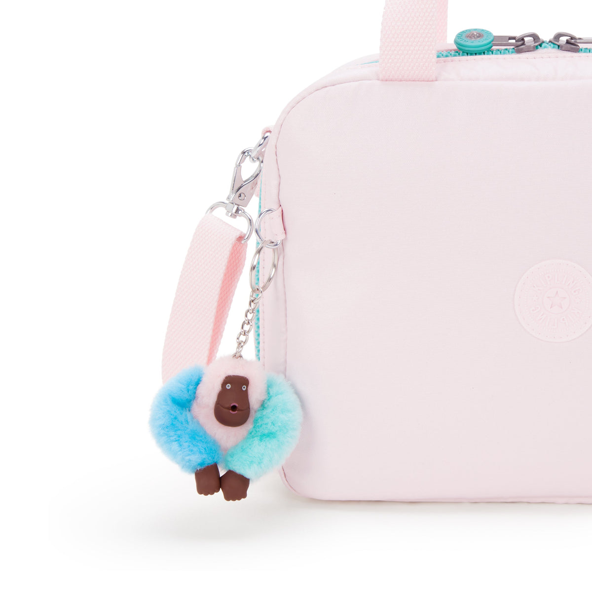 Kipling Miyo Sea Pink Met Large lunchbag with trolley sleeve I7363-52J