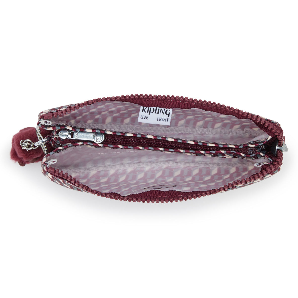 Kipling Creativity L 3Dk Wine Large purse I7410-1PB