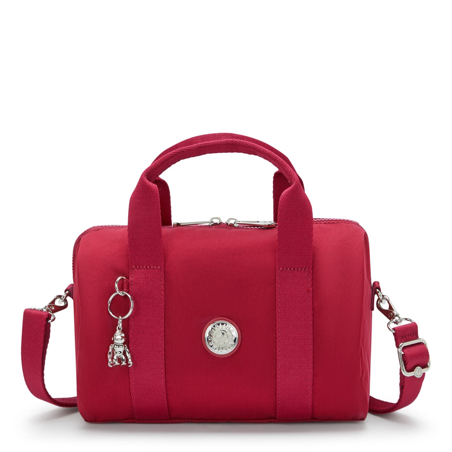 Kipling Bina M Red Red Wine Medium Handbag I7571-6SE