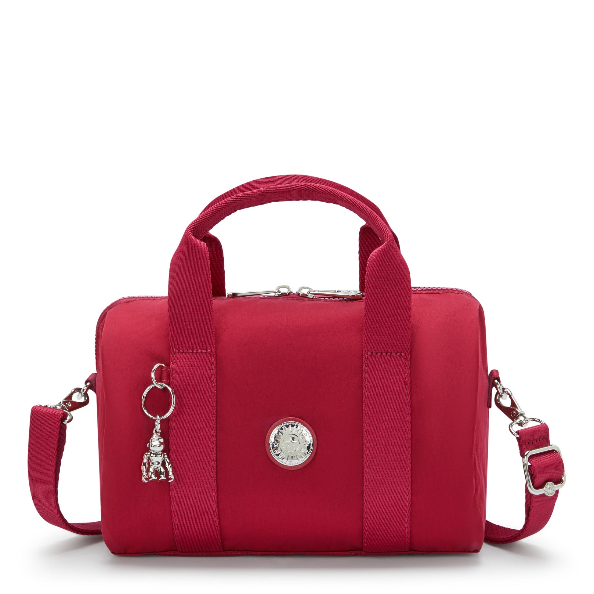 Kipling Bina M Red Red Wine Medium Handbag I7571-6SE