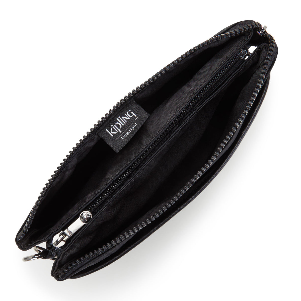 Kipling Riri Endless Black Large Pouch with Crossbody Strap C2I7679-TB4
