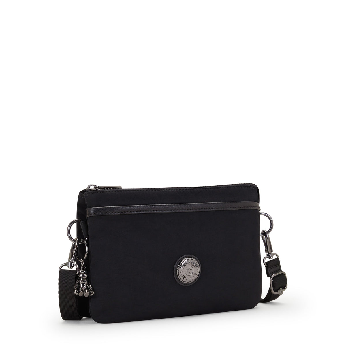 Kipling Riri Endless Black Large Pouch with Crossbody Strap C2I7679-TB4