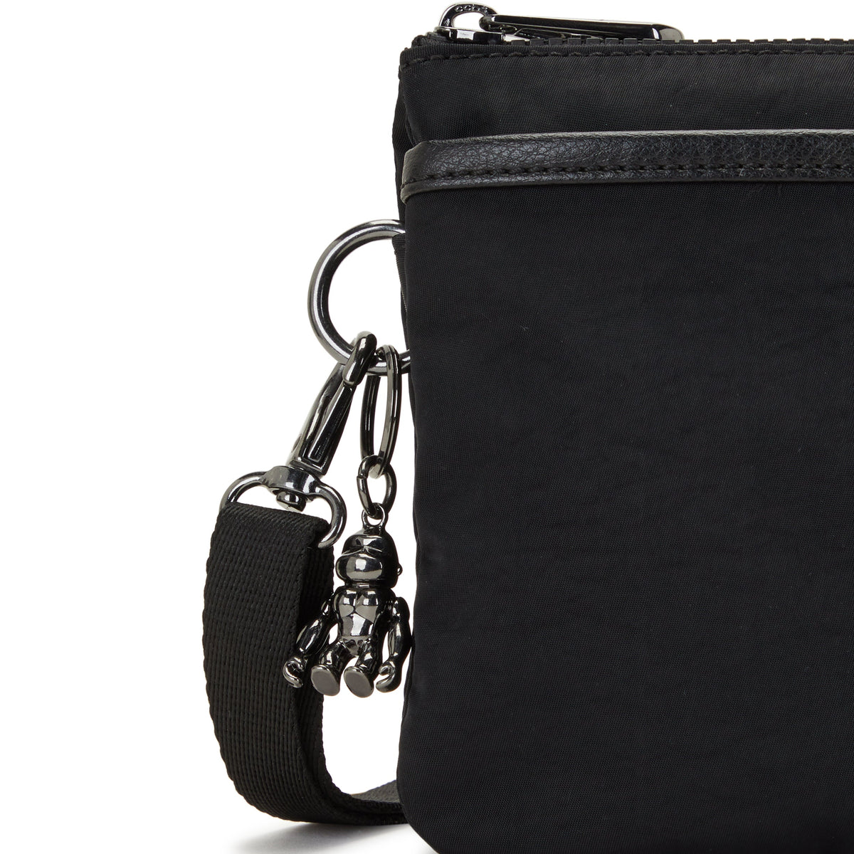Kipling Riri Endless Black Large Pouch with Crossbody Strap C2I7679-TB4