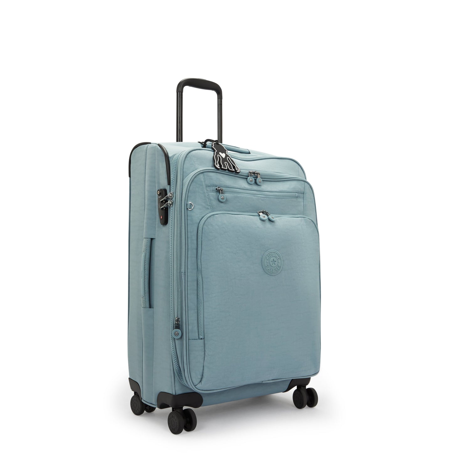 Kipling New Youri Spin M Relaxed Grey Medium Expandable Wheeled Luggage I7706-3NL