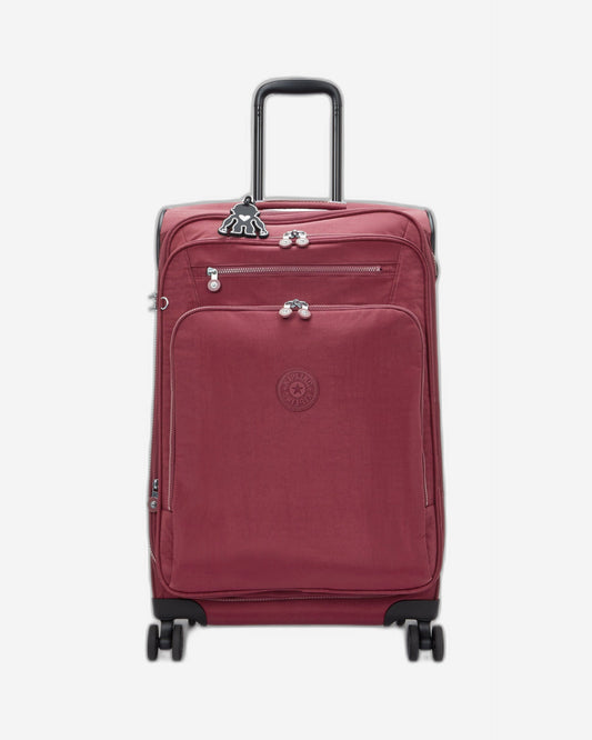 Kipling New Youri Spin M Lounge Wine Medium expandable wheeled luggage I7706-5FW