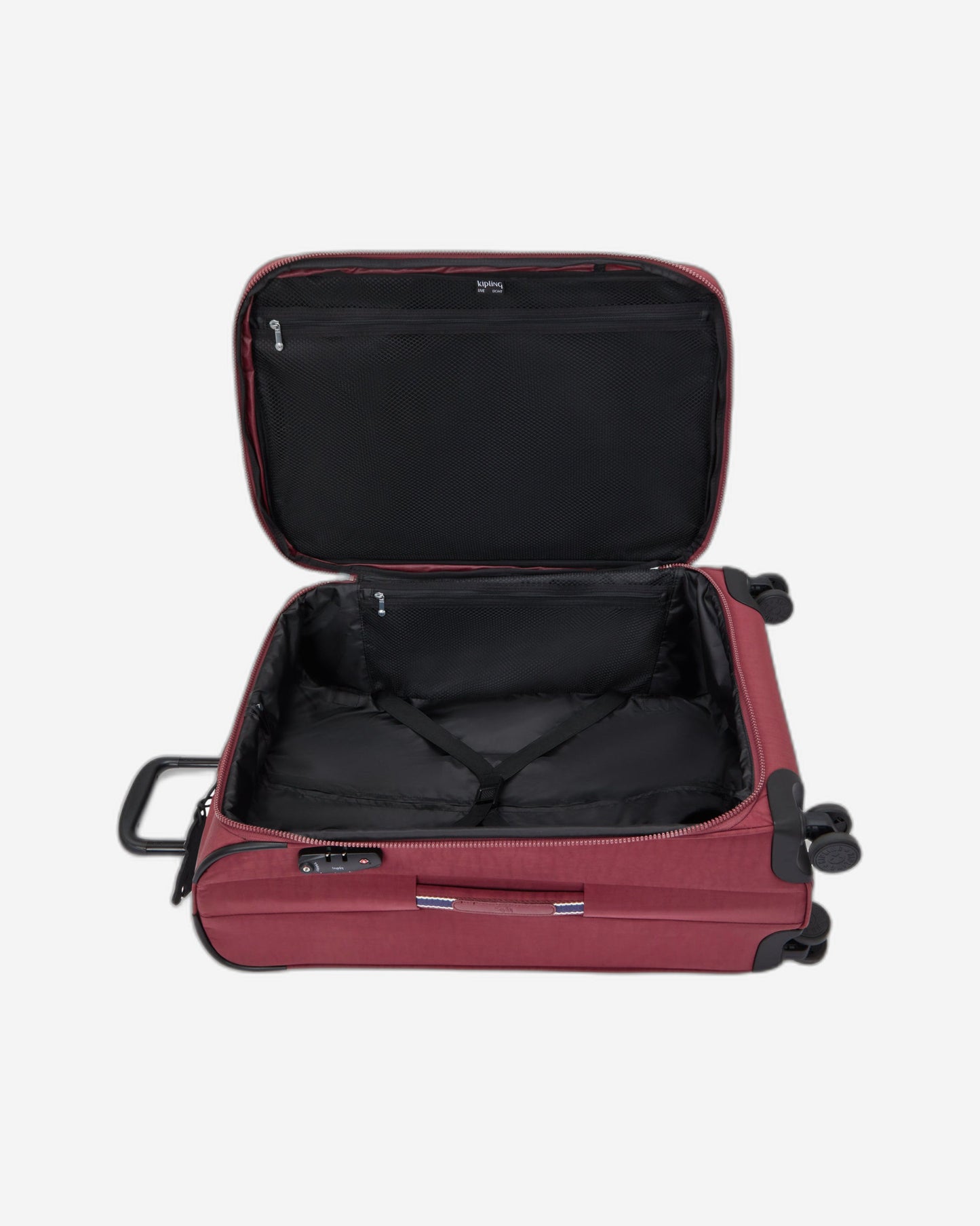 Kipling New Youri Spin M Lounge Wine Medium expandable wheeled luggage I7706-5FW