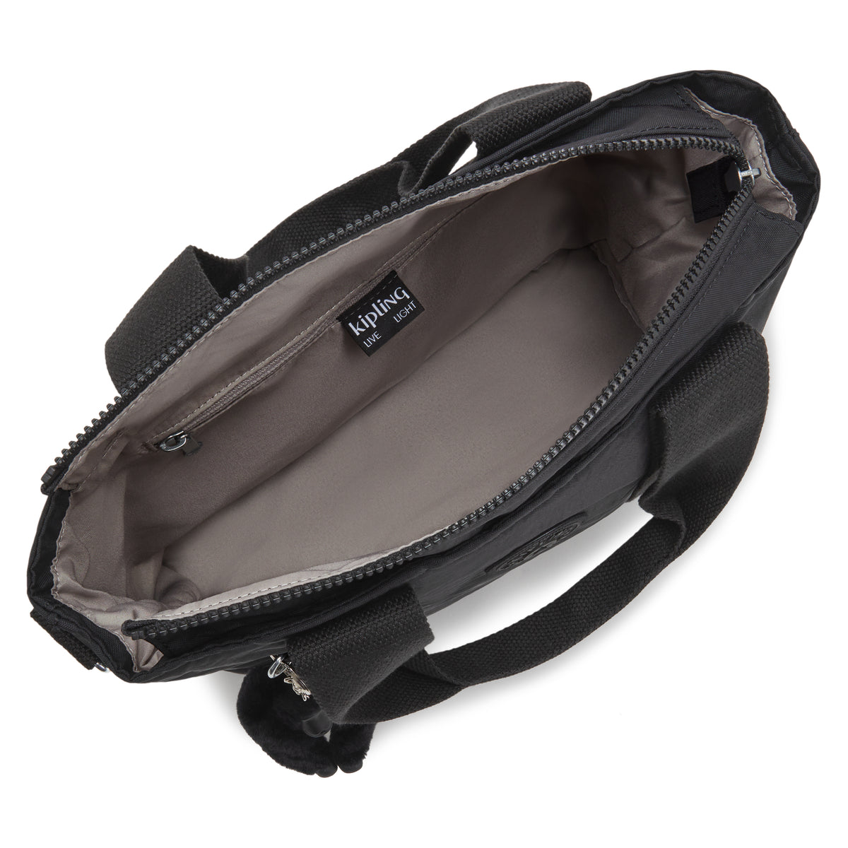 Kipling Minta M Black Noir Medium Tote Bag C2I7725-P39