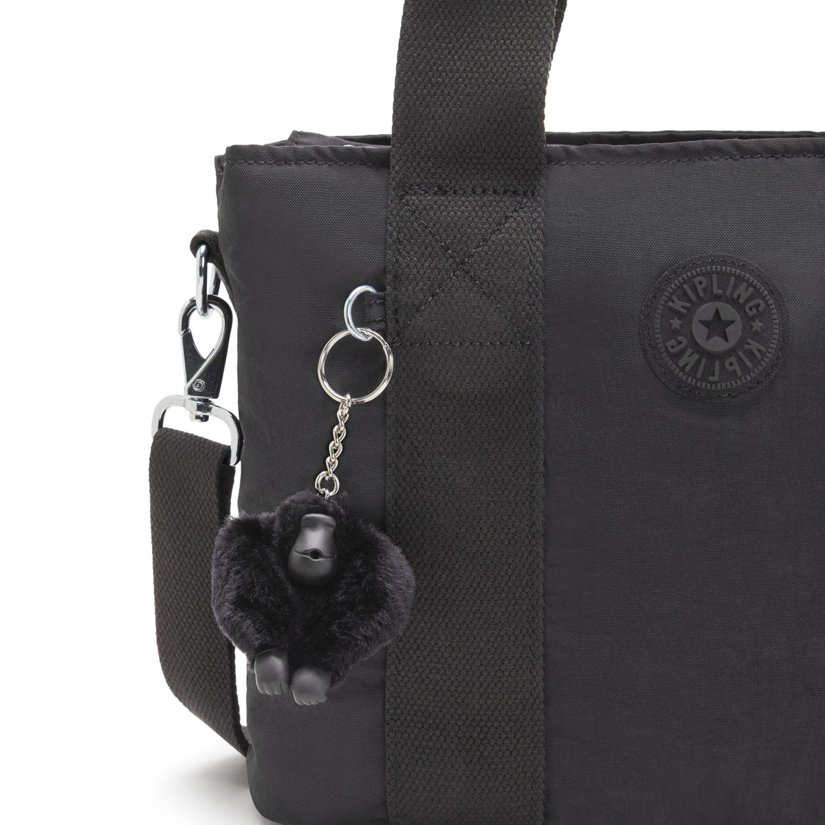 Kipling Minta M Black Noir Medium Tote Bag C2I7725-P39