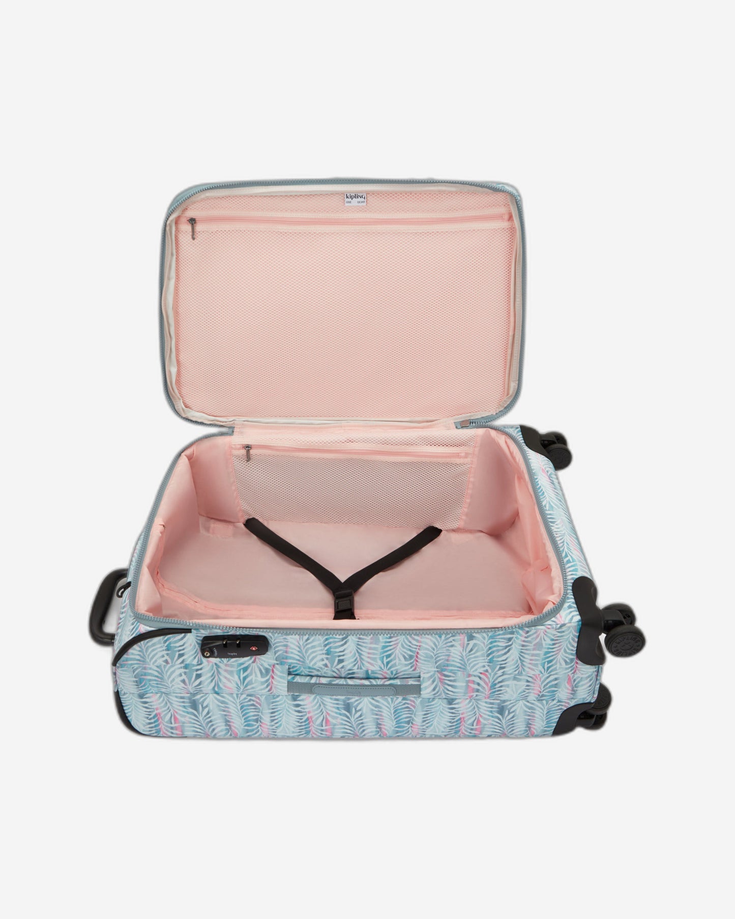 Kipling New Youri Spin M Palmtree Leaves Medium Expandable Wheeled Luggage I7788-3QN