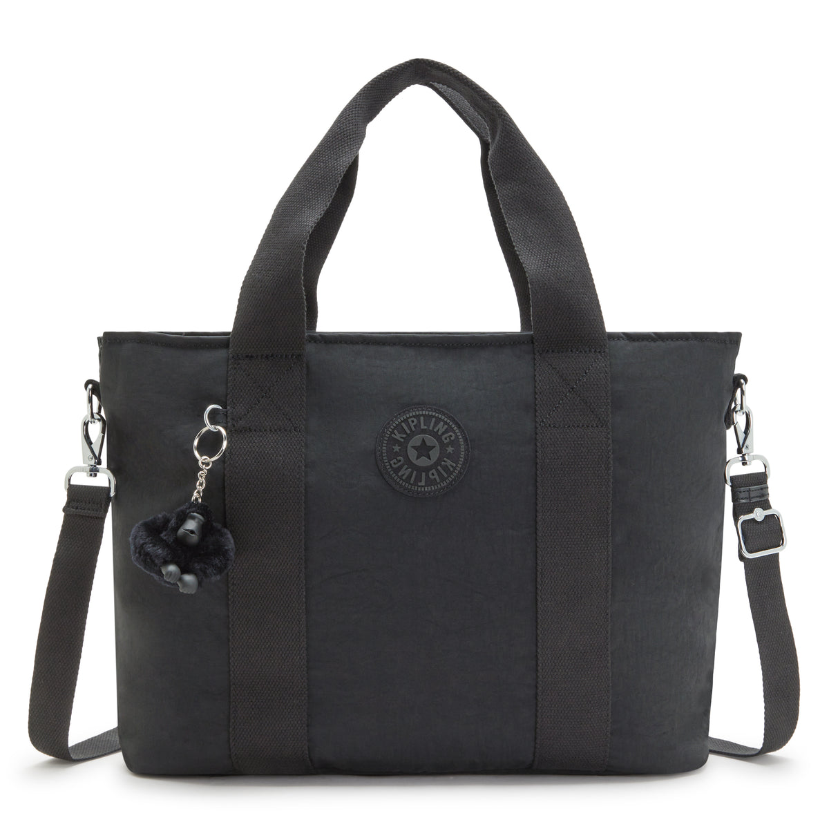 KIPLING-Minta L-Large tote (with removable shoulderstrap)-Black Noir-I7807-P39