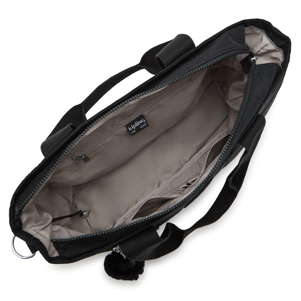 Kipling Minta L Black Noir Large Tote Bag C2I7807-P39