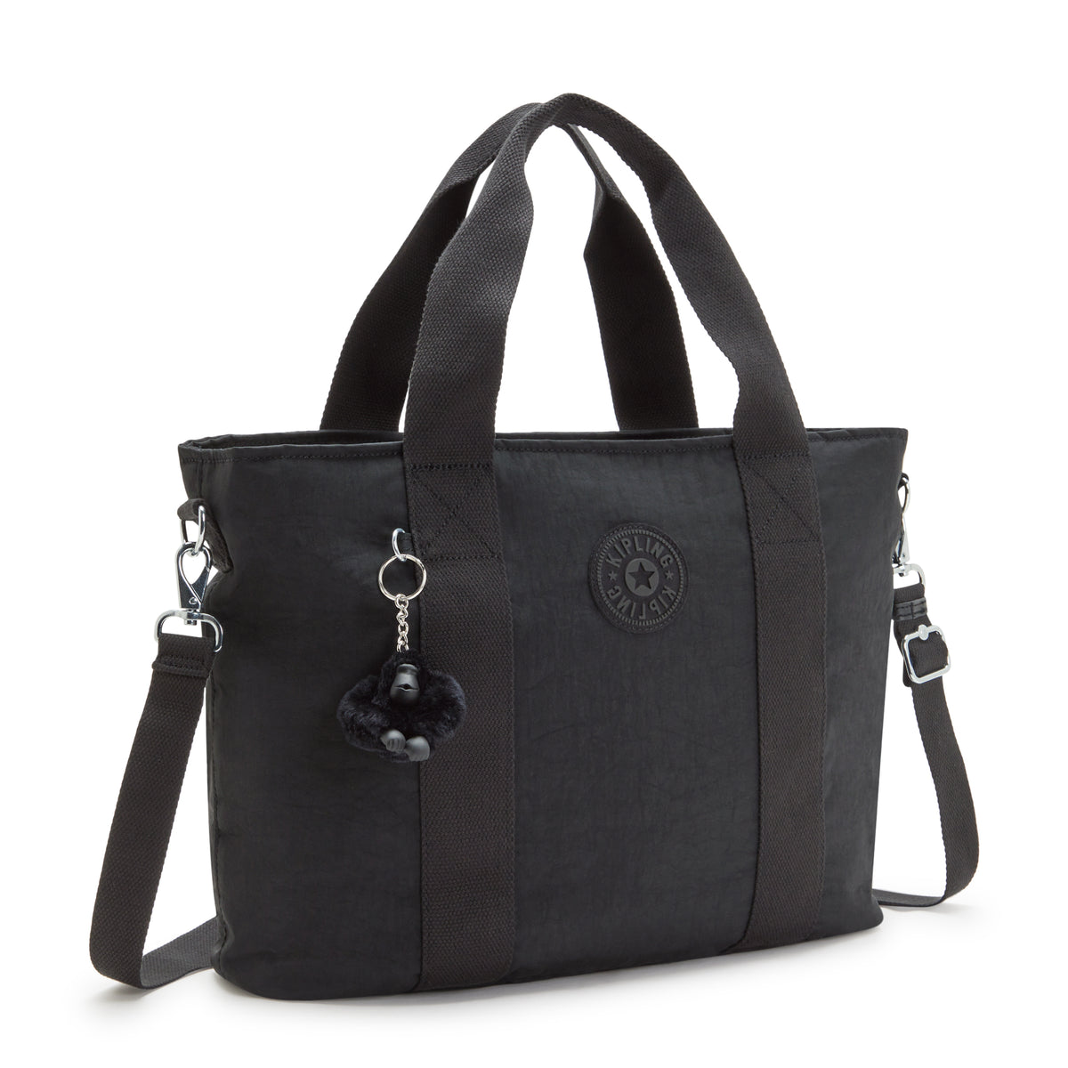Kipling Minta L Black Noir Large Tote Bag C2I7807-P39