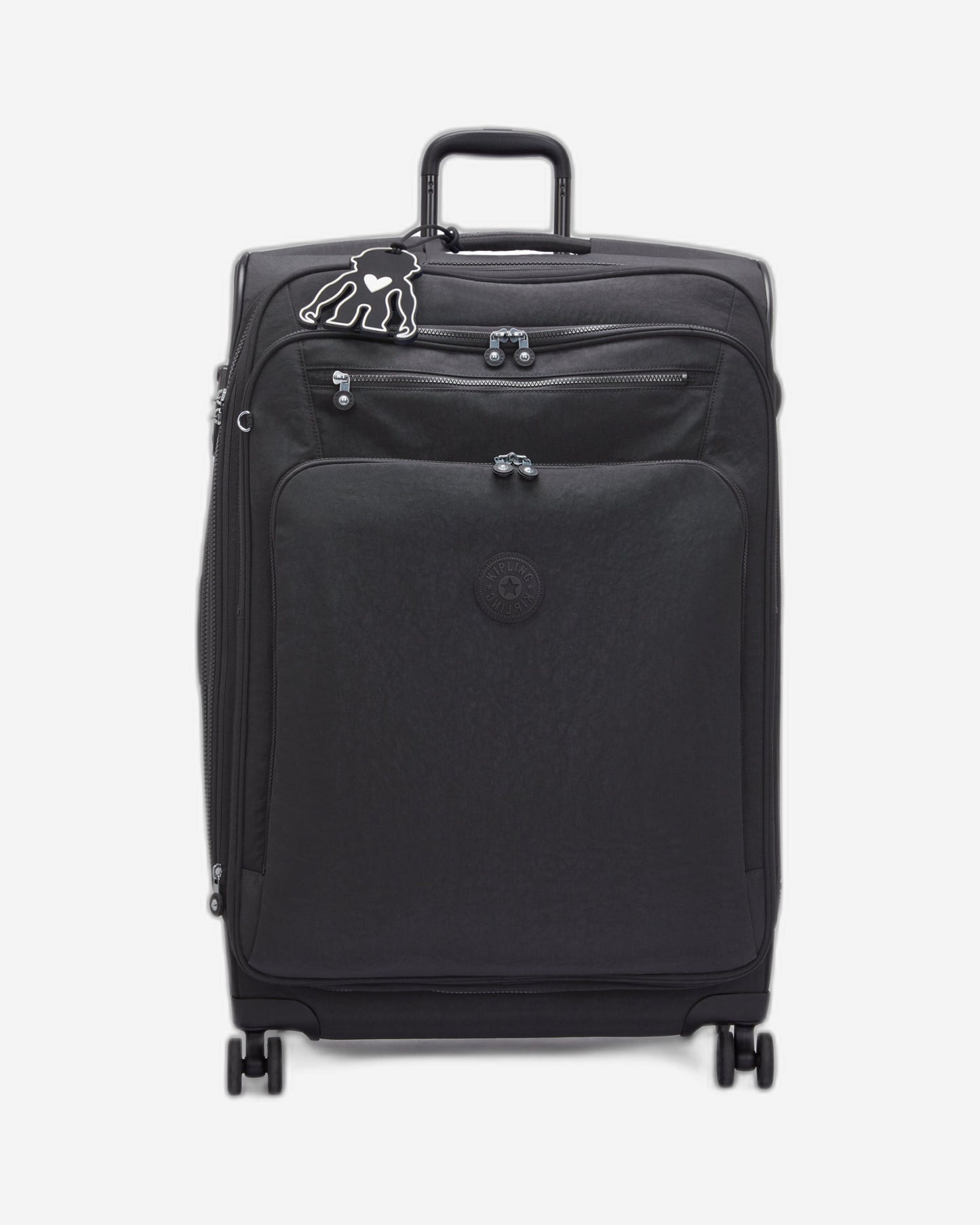 KIPLING New Youri Spin L Black Noir Large expandable wheeled luggage I7930-P39
