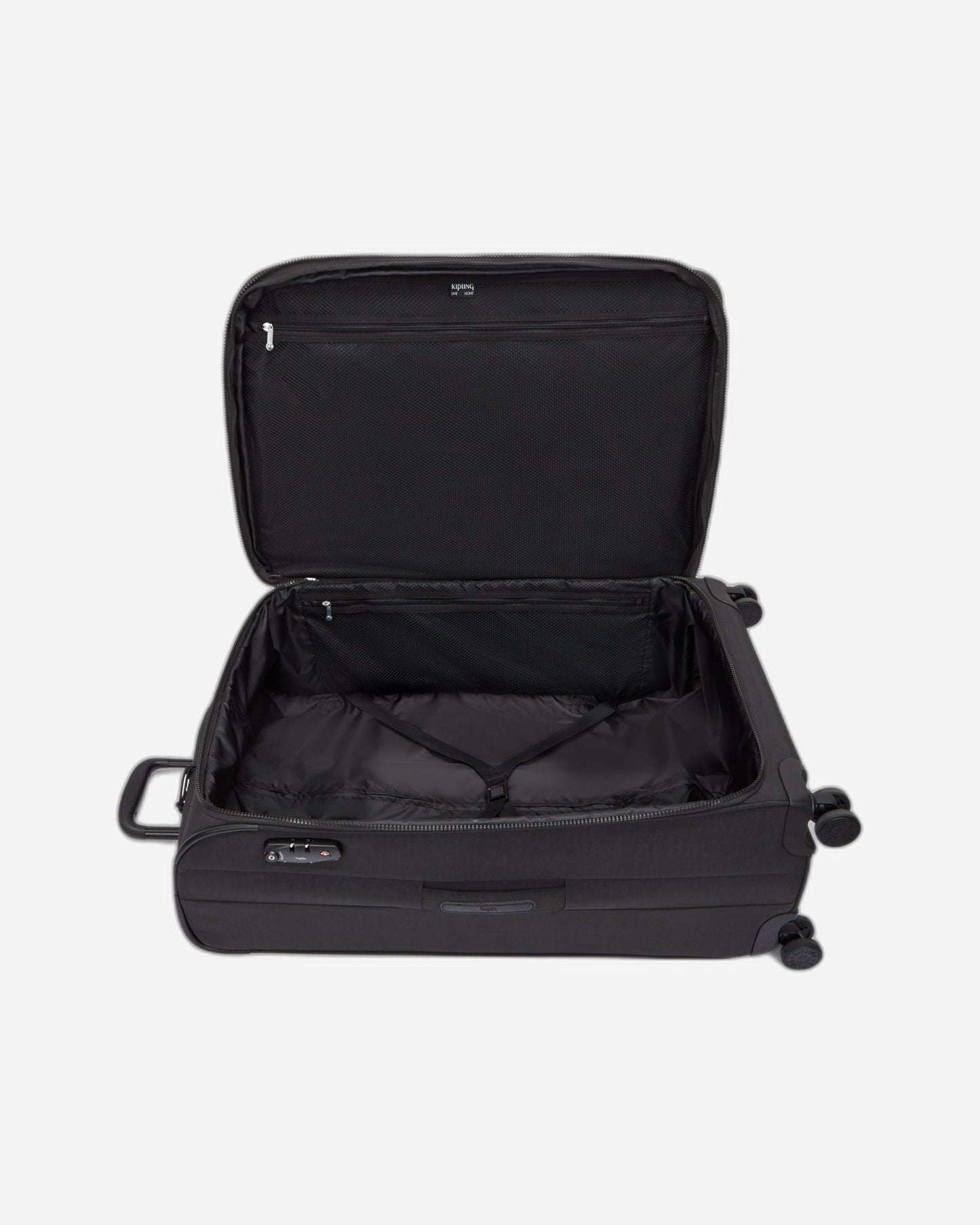 KIPLING New Youri Spin L Black Noir Large expandable wheeled luggage I7930-P39