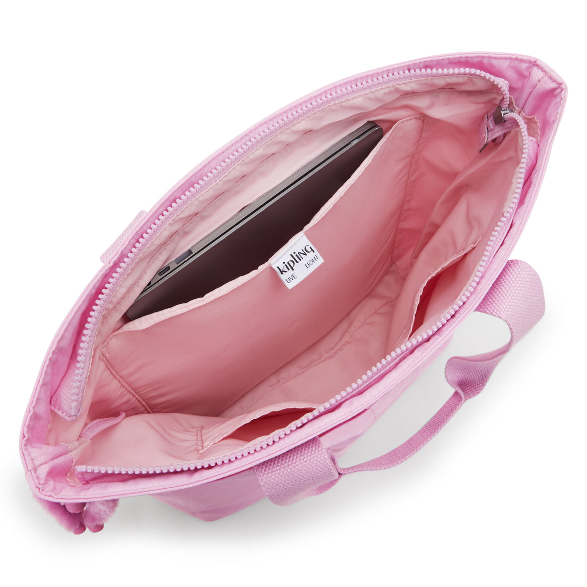 KIPLING-Hanifa-Large Tote With Laptop Compartment-Blooming Pink-I7937-R2C