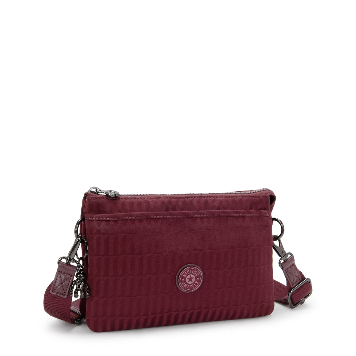 Kipling Riri Maroon Tile Jq Small crossbody (with removable shoulderstrap) I7967-9HX