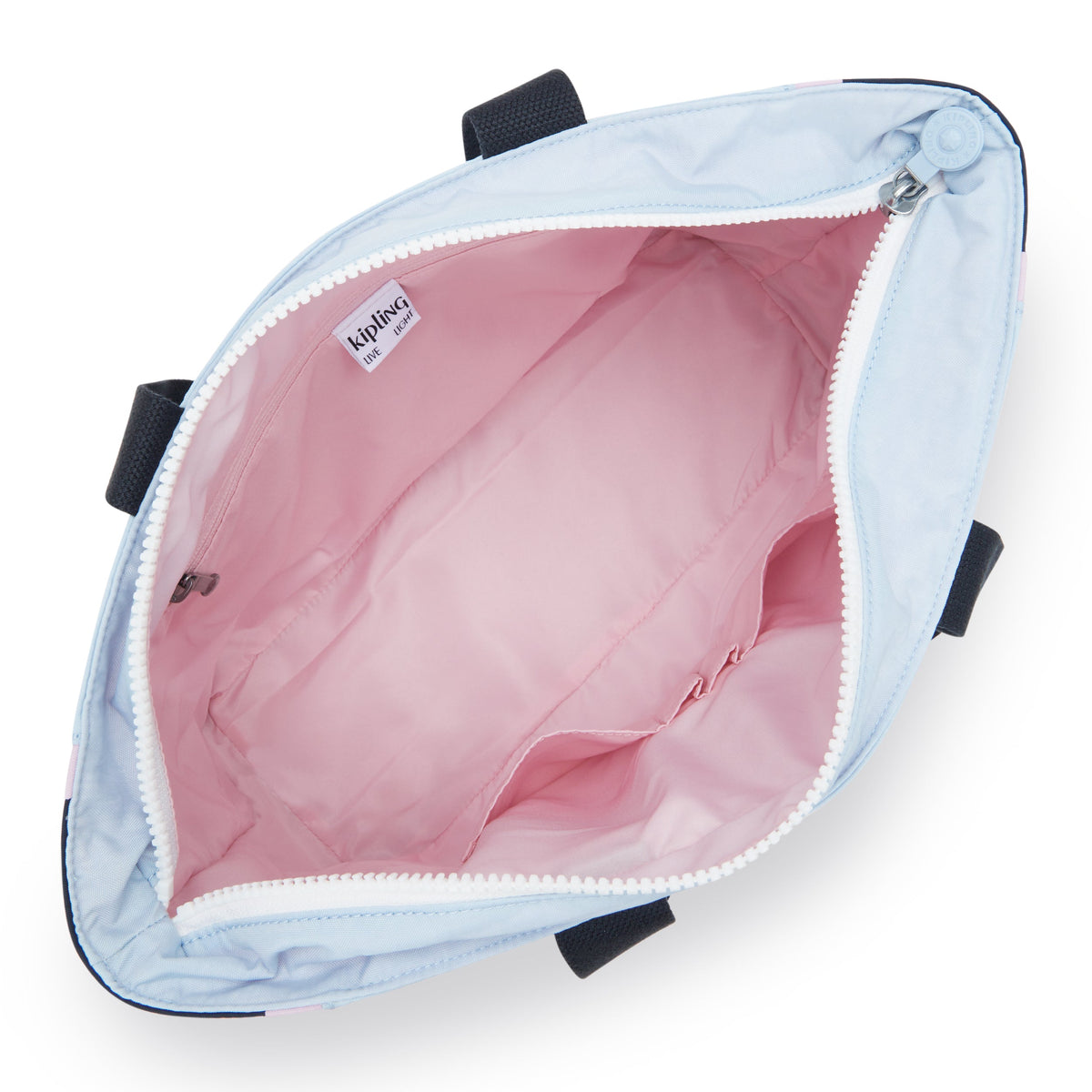 KIPLING-Nalo-Large Tote with Zipped Main Compartment-L Pink Blue Bl-I7988-9KR