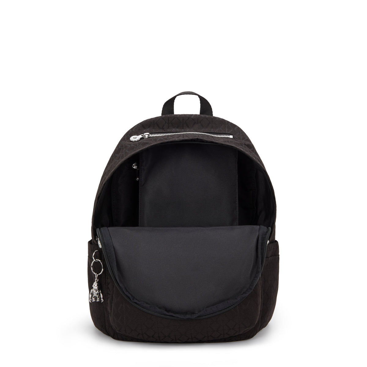 Kipling Delia Noir Sign Jq Medium Backpack I8034-4NW