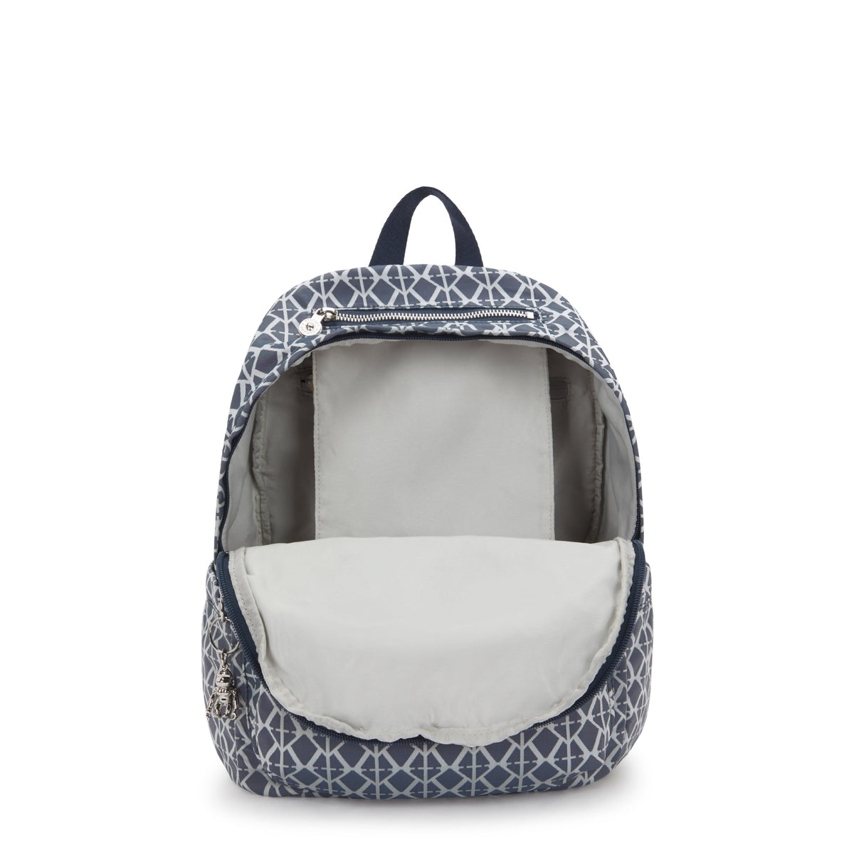 Kipling Delia Navy Sign Jq Medium Backpack I8034-8DM