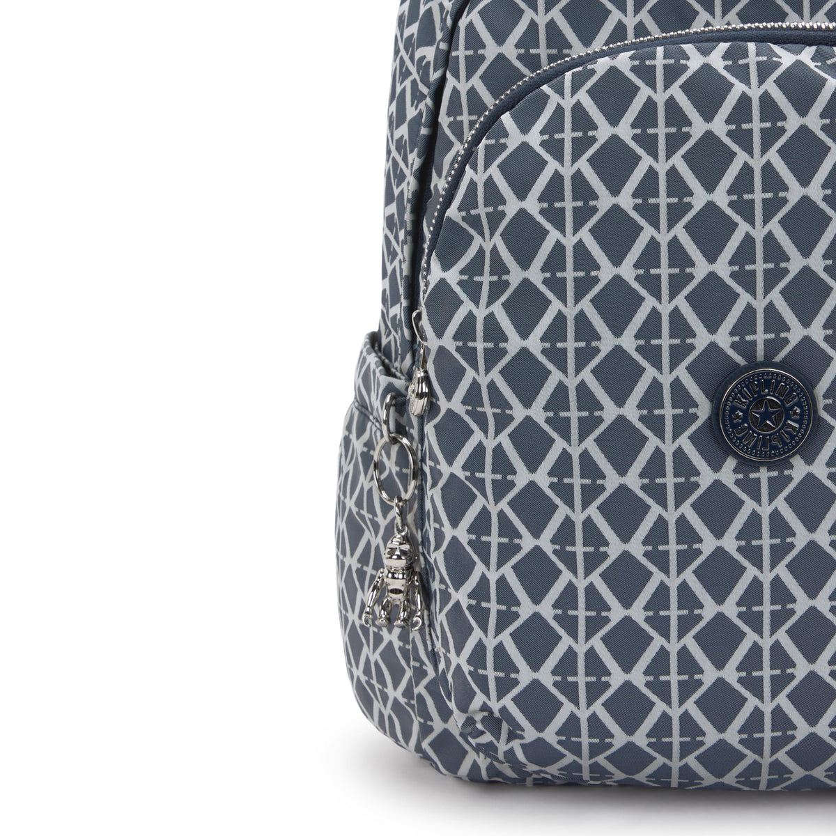 Kipling Delia Navy Sign Jq Medium Backpack I8034-8DM