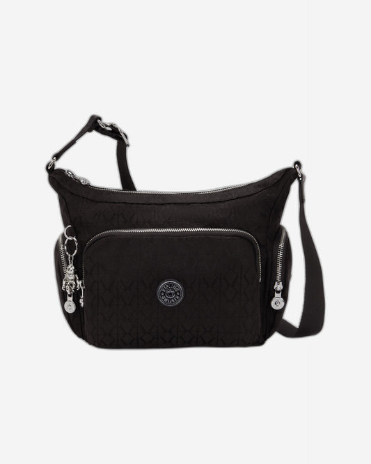 KIPLING Gabb S Noir Sign Jq Medium crossbody I8039-4NW