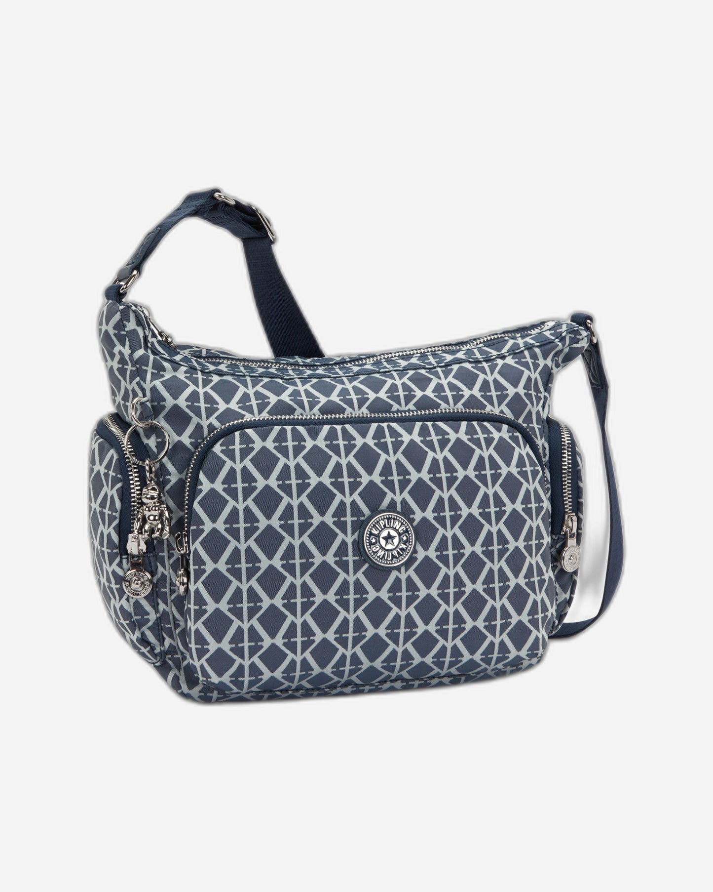 Kipling Gabb S Navy Sign Jq Medium crossbody I8039-8DM
