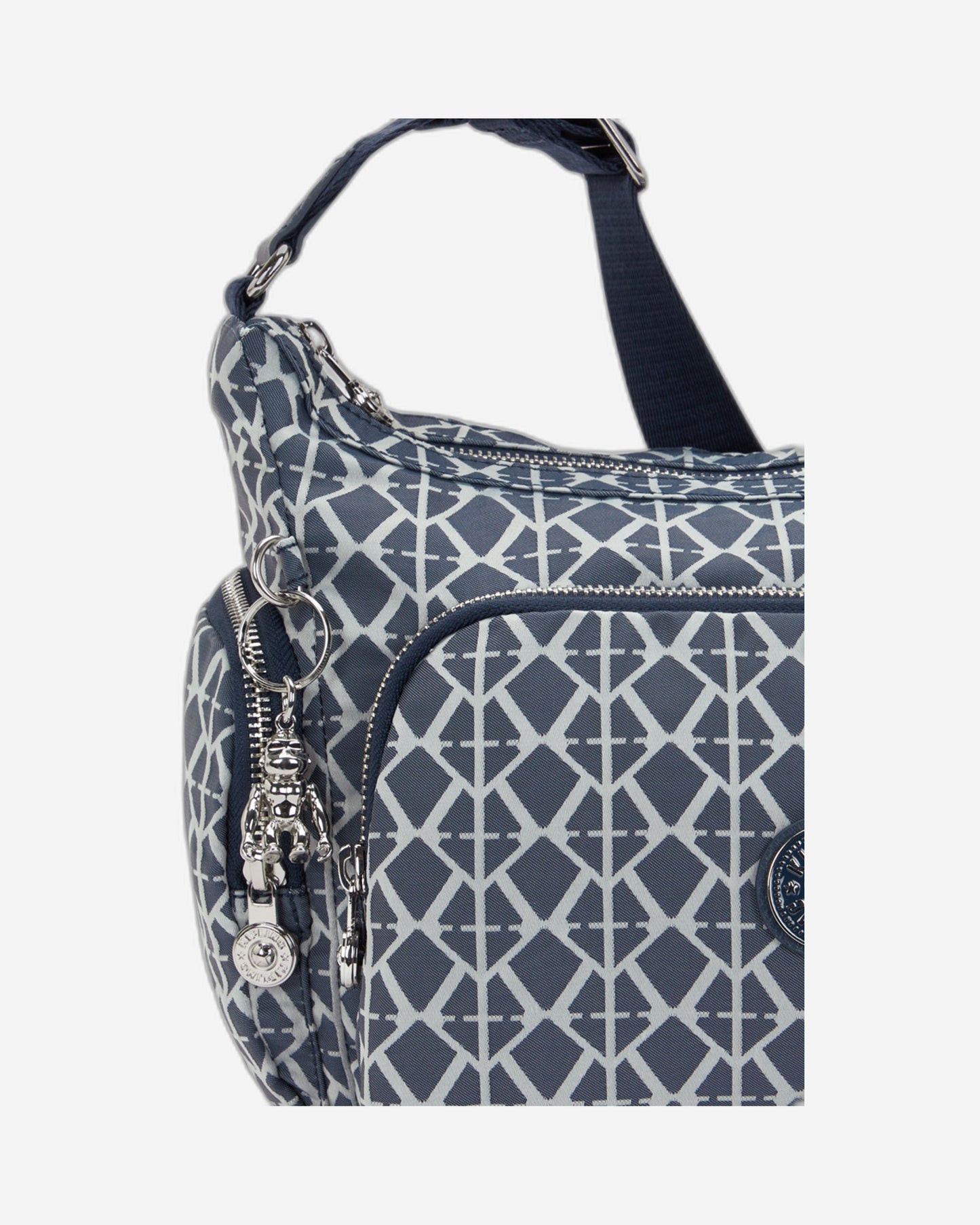 Kipling Gabb S Navy Sign Jq Medium crossbody I8039-8DM