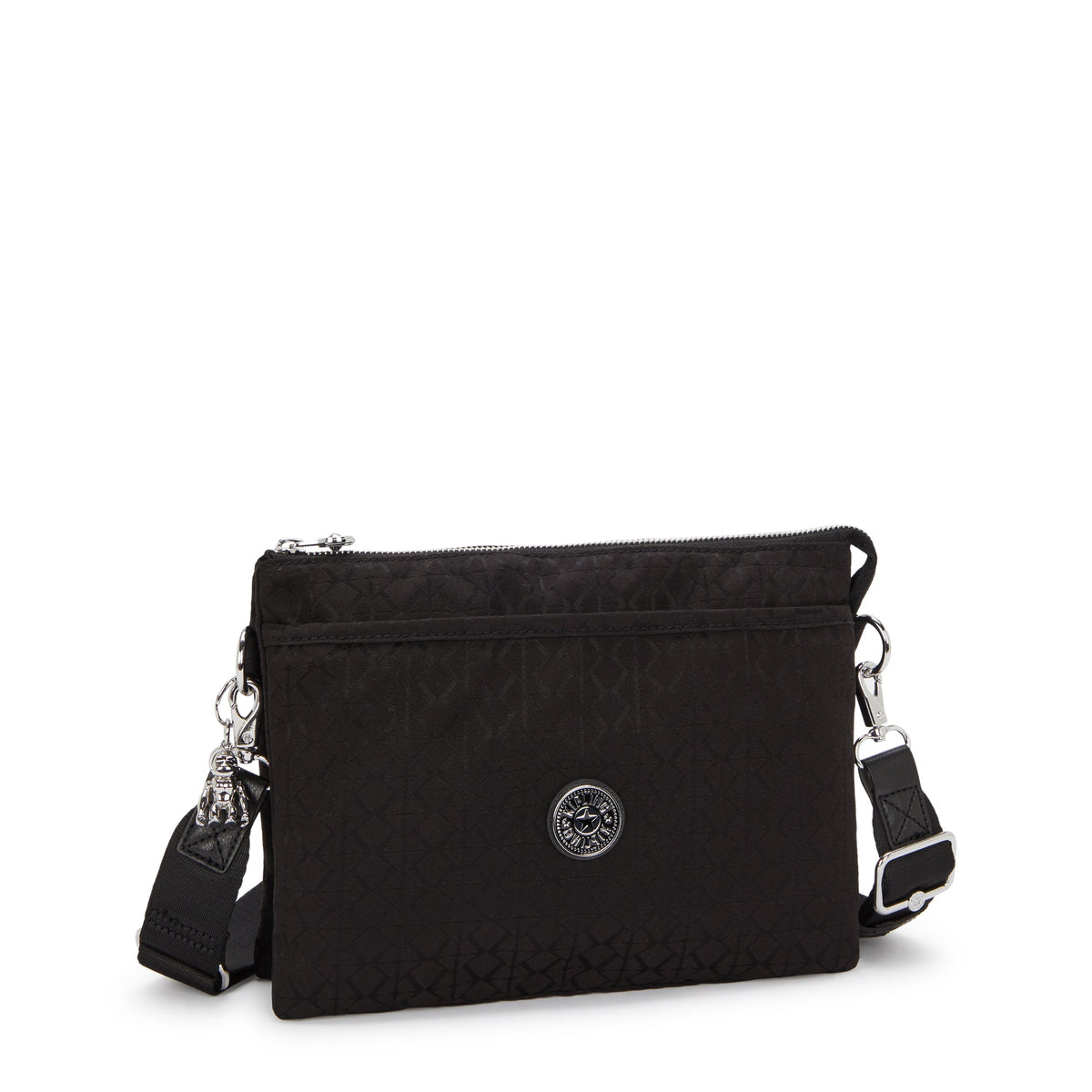 Kipling Riri L Noir Sign Jq Medium crossbody (with removable shoulderstrap) I8044-4NW