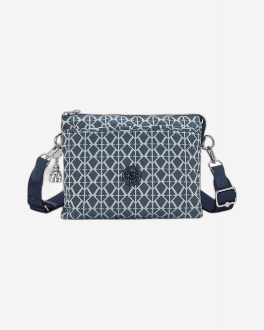 Kipling Riri L Navy Sign Jq Medium crossbody (with removable shoulderstrap) I8044-8DM