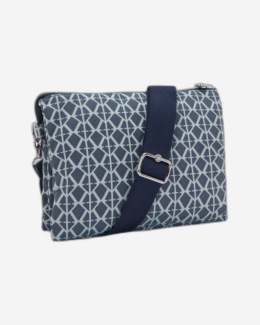 Kipling Riri L Navy Sign Jq Medium crossbody (with removable shoulderstrap) I8044-8DM