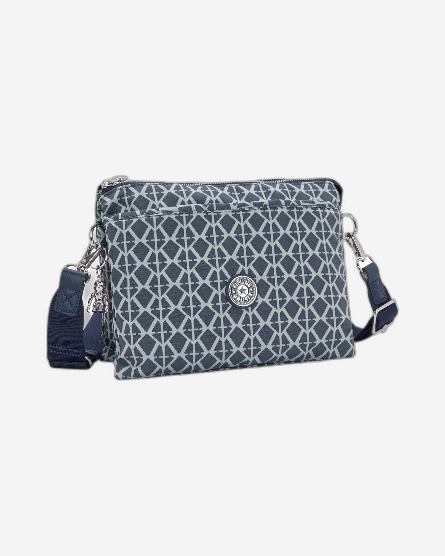 Kipling Riri L Navy Sign Jq Medium crossbody (with removable shoulderstrap) I8044-8DM