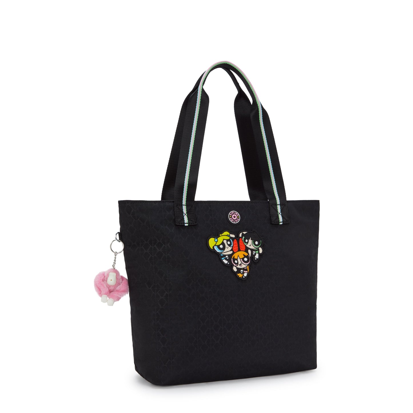 Kipling Hye Lap Powerpuff Girls Black Medium Tote I8905-8PP