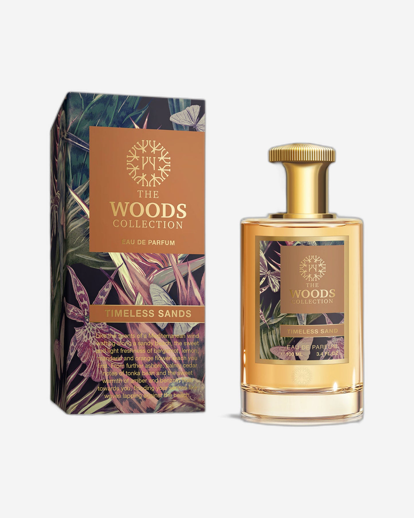 THE WOODS COLLECTION
TIMELESS SANDS
Eau de parfum Unisex 
100 ML Natural Spray