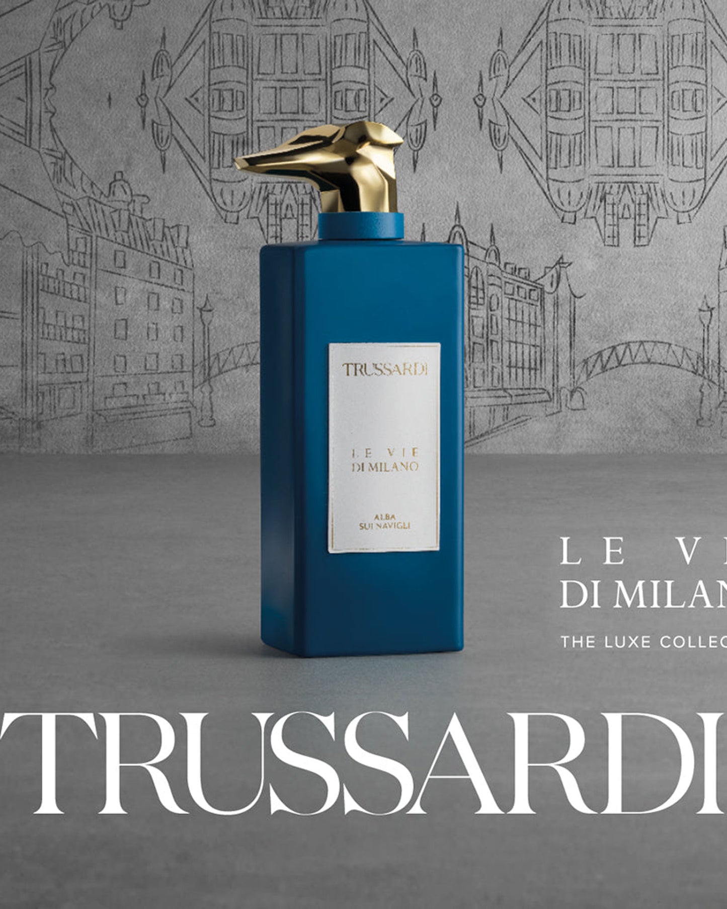 TRUSSARDI LE VIE DI MILANO-SUNRISE ON THE CANALS "ALBA SUI NAVIGLI" EAU DE PARFUM 100ML NATURAL SPRAY