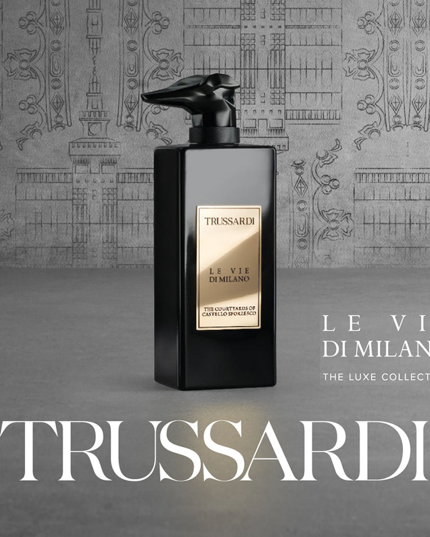 TRUSSARDI LE VIE DI MILANO-THE COURTYARDS OF CASTELLO SFORZESCO EAU DE PARFUM INTENSE 100ML NATURAL SPRAY