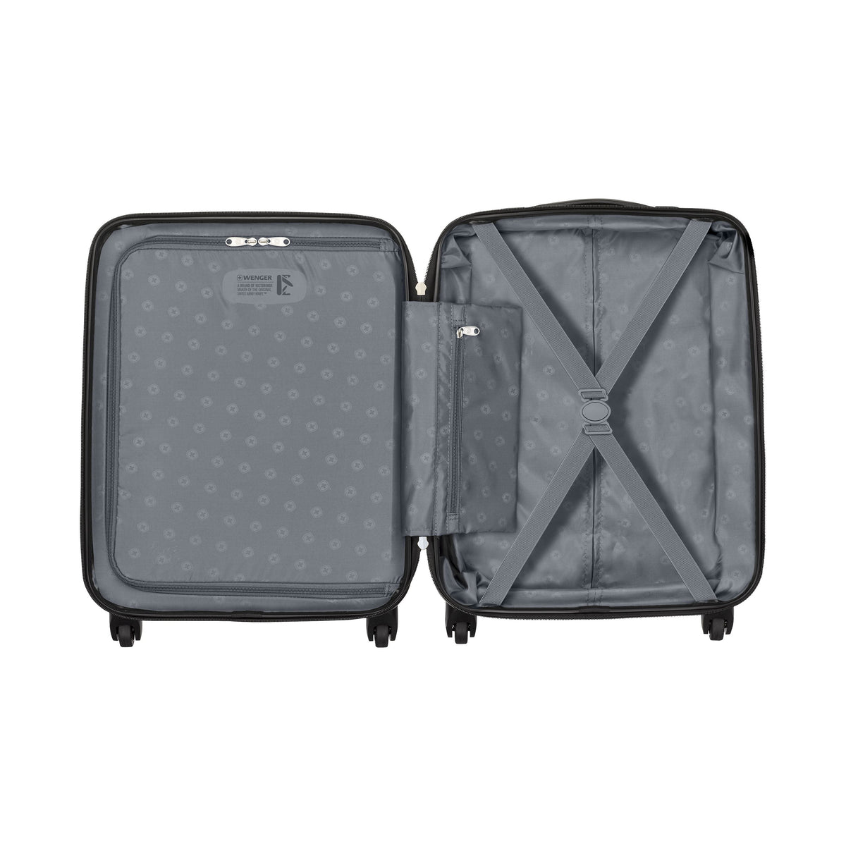 Wenger Trayn 53+67+78cm Hardcase Luggage Trolley  Set Of 3- Black
